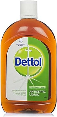 Dettol antiseptic, anti-mildew, anti-bacterial liquid for effective protection from germs and personal hygiene. It is used in cleaning floors, bathrooms, and laundry.